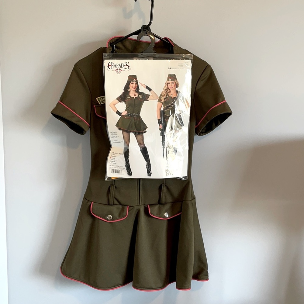 Adult Sargent Sweetie Costume.  Small, green.